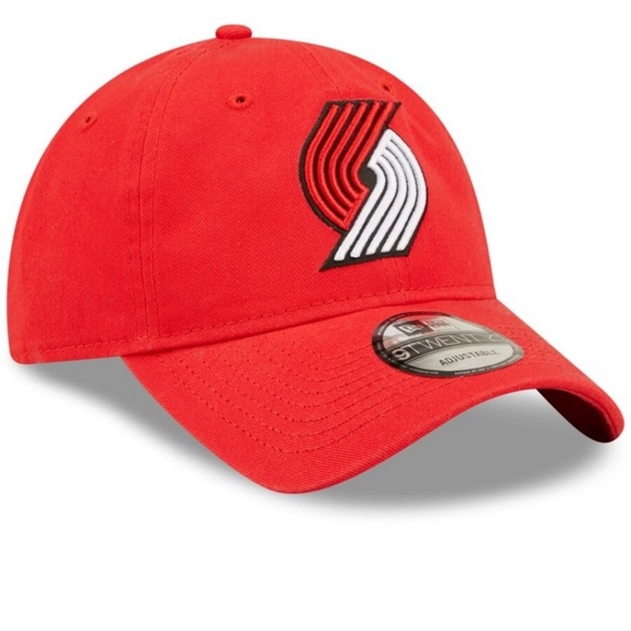 NBA Portland Trail Blazers New Era Vibrant Red Cap with Embroidered Logo New - Picture 6 of 6